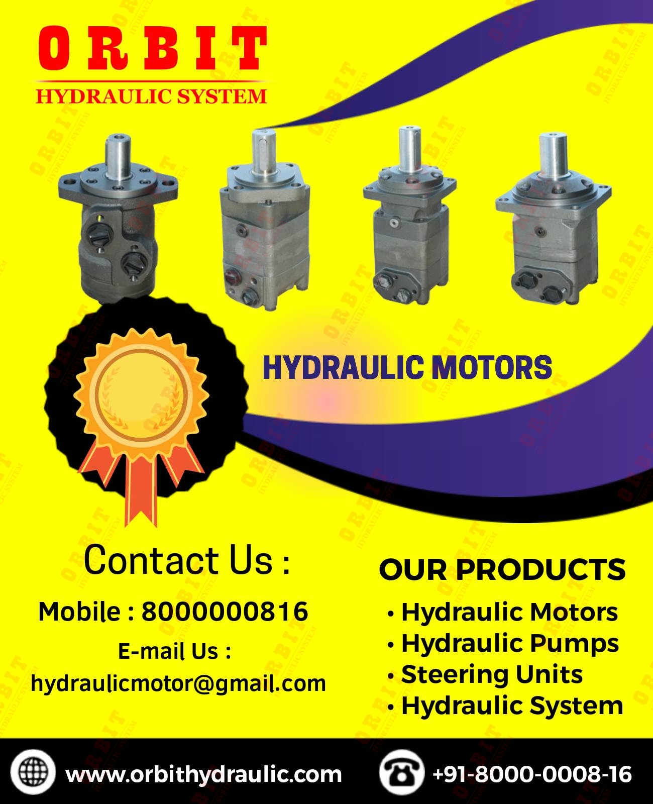 OMP X - 50 11185873 White Hydraulic Motor